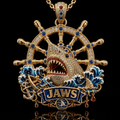 JAWS Solid Gold Chain with Diamond Pendant PDL