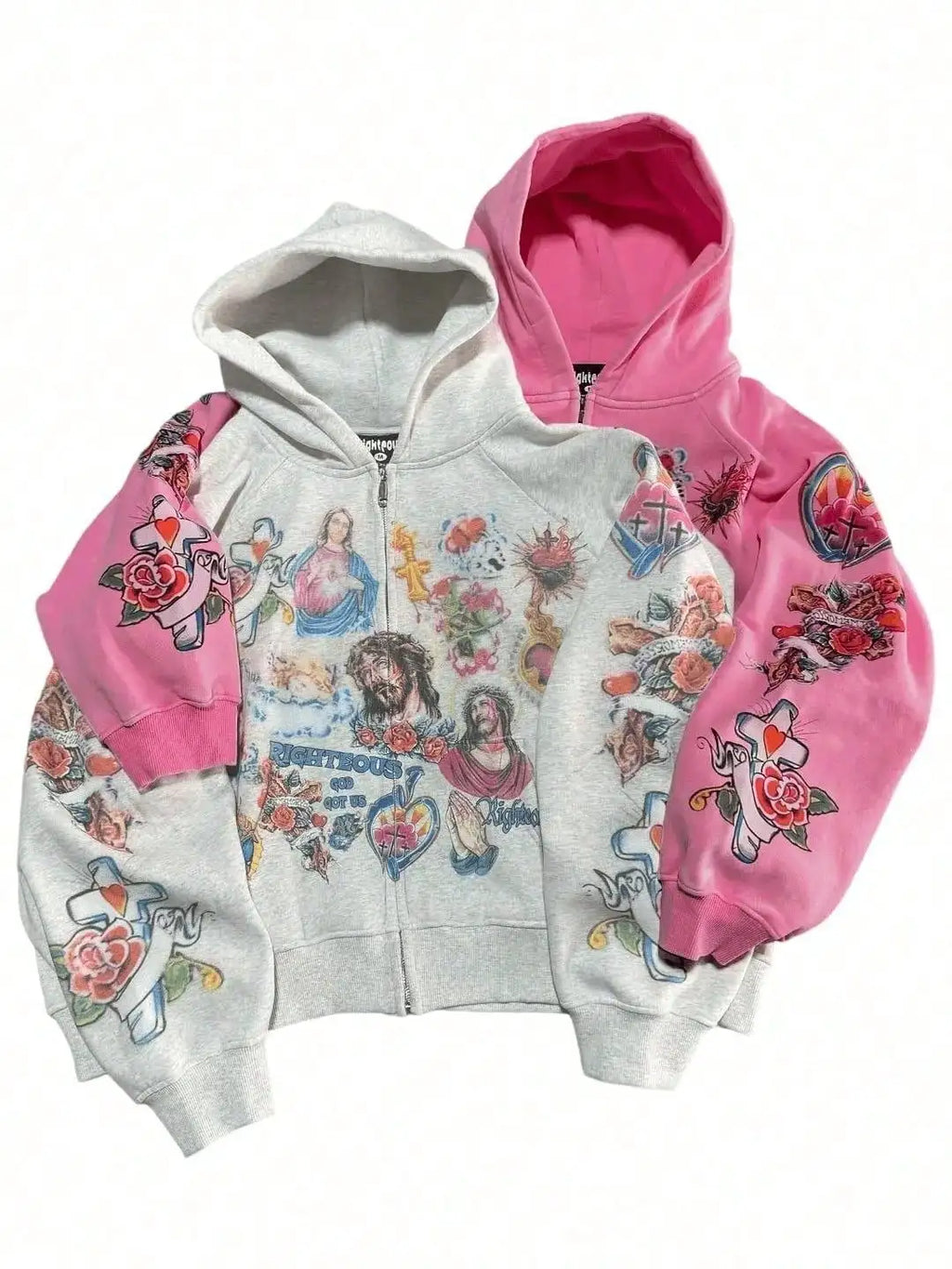 Women's Zip Up Hoodies Jacket Graphic Print